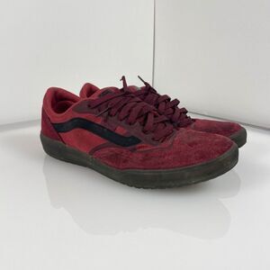 ans AVE Pro Model Skateboard Shoes Men 8.5 Burgundy / Translucent Sole